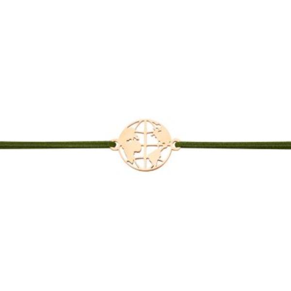 Pulsera GLOBE de acero chapado en oro rosa