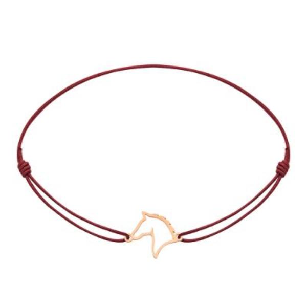 Pulsera HORSE de acero chapado en oro rosa