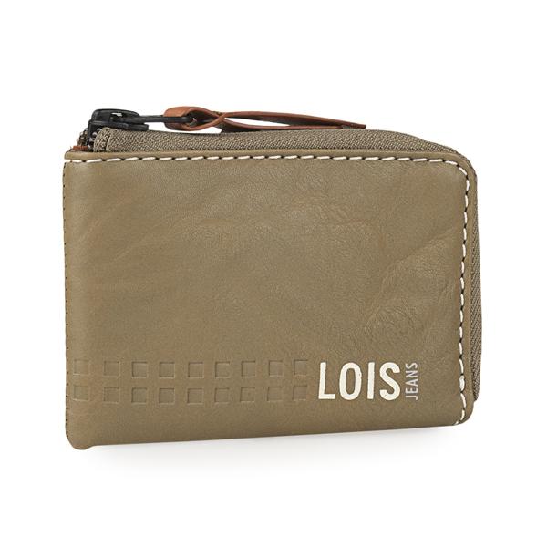 Monedero de Piel Kaki Lois 205544-03