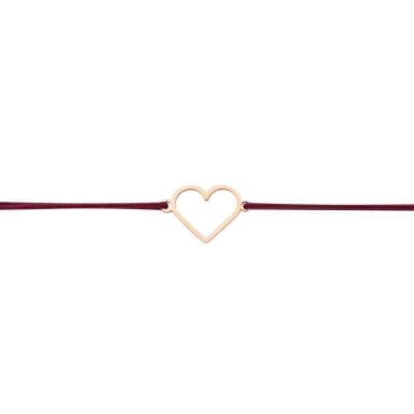 Pulsera HEART de acero chapado en oro rosa