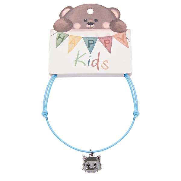 Pulsera infantil de cinta elástica Gato