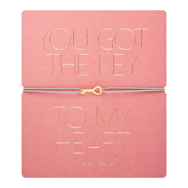 Pulsera KEY de acero chapado en oro