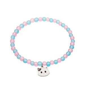 Pulsera infantil de bolas Gato