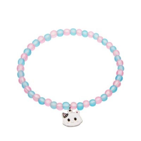 Pulsera infantil de bolas Gato