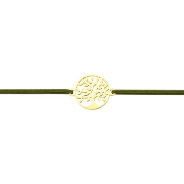 Pulsera TREE OF LIFE de acero chapado en oro