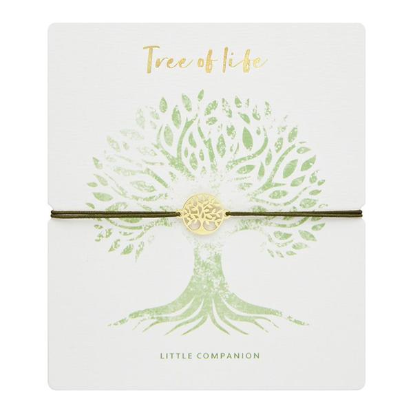 Pulsera TREE OF LIFE de acero chapado en oro